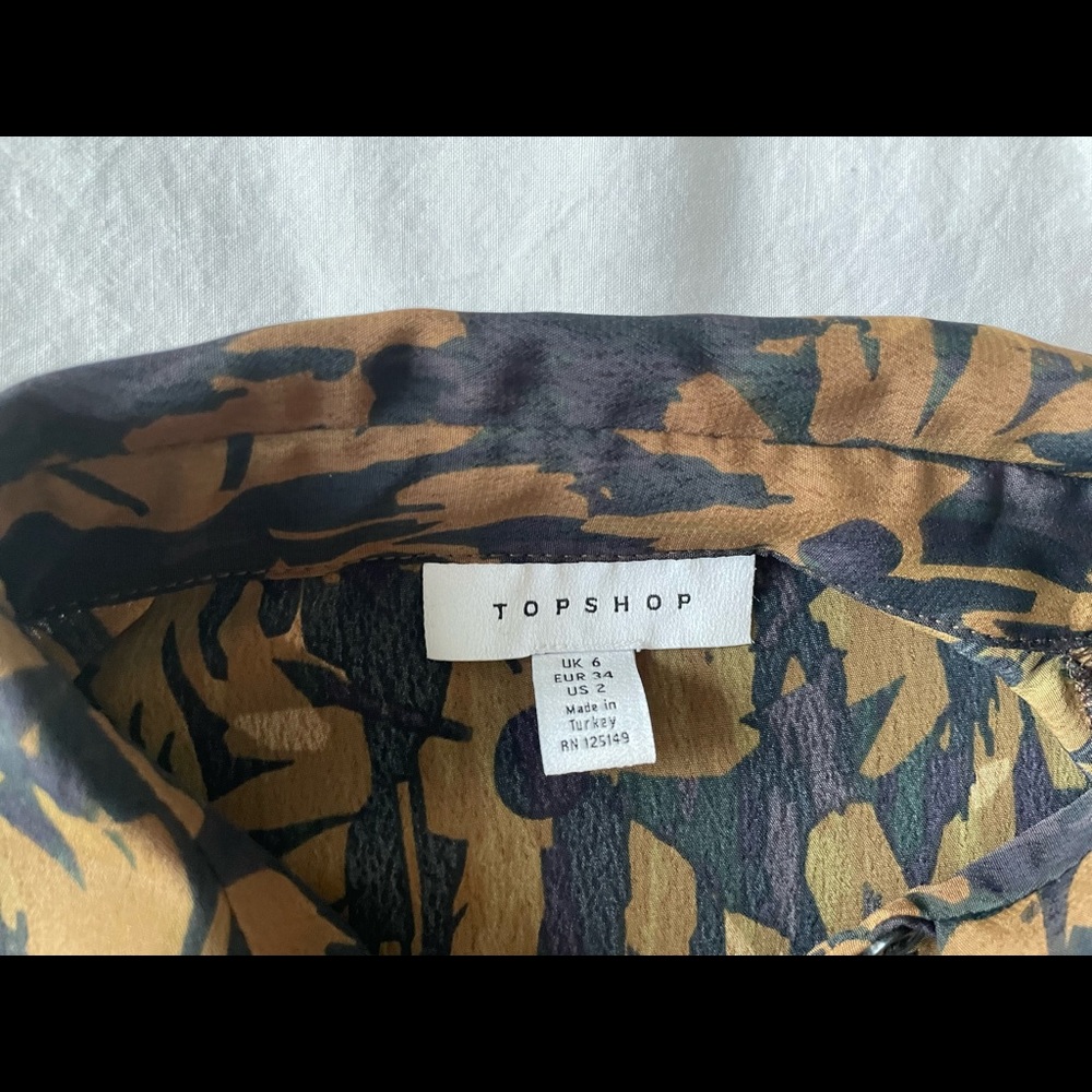 Topshop Dress in Black/Brown in (Size 2) - Picture 2 of 2